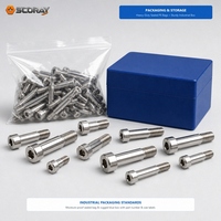 304 Stainless Steel Metric Hex Socket Shoulder Bolt Precision Ground Stripper Screw ISO 7379 M3-M10 L3-100mm for Mold Tooling