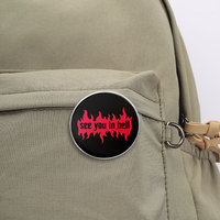 Spedizione Diretta di Badge Rotondi Personalizzati Stampati, Spille Personalizzate con Cartoni Animati, Citazioni Ispiratrici, Figure di Animali e Piante