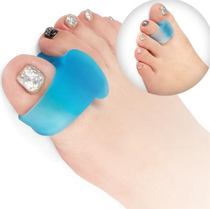 Venta caliente de fábrica Hallux Valgus <span class=keywords><strong>Corrector</strong></span>-<span class=keywords><strong>Corrector</strong></span> de dedos de silicona suave con separador ajustable - Product Image 4