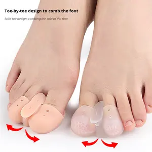 Dapat dicuci & dapat digunakan kembali Gel pemisah jari kaki bersirkulasi pemisah jari kaki untuk pria & wanita perenggang kaki - Product Image 4