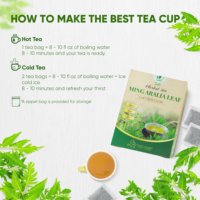 Bolsitas de Té de Hoja de Aralia Ming – Infusión Tradicional Vietnamita para el Bienestar, Sin Cafeína, Seca, 2g