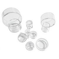 Tube en quartz clair poli, rond, grand diamètre, récipient de laboratoire optique avec services de cintrage et de soudage