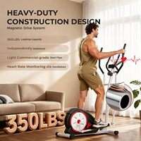 Appareil de fitness elliptique magnétique CRYSTAL SJ2880 pour la maison, équipement de gym, cadre en acier de 60 mm, capacité de charge maximale de 150 kg
