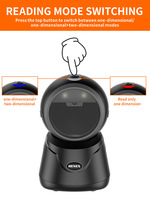 Lector de Códigos de Barras USB Mini Norgee, Escáner QR 2D para Supermercados