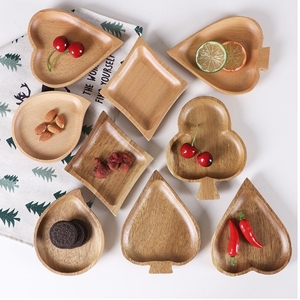 Assiette en bois pour la nourriture Design créatif petit plateau de service en bois plat apéritif hôtel restaurant <span class=keywords><strong>poke</strong></span> plat de sauce soja - Product Image 1