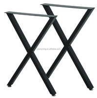 Banc de bureau industriel en acier moulé, table de salle à manger, table basse, pieds de table en métal