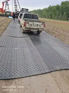 Hot bán bảo vệ đường bộ mat HDPE Giàn Khoan Thảm xây dựng xe tải tạm thời Road Mat 4*8