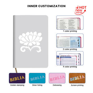 Mini Bible de poche en cuir véritable NRSV avec estampage à chaud et construction en carton, petite taille pour les voyages et la lecture quotidienne - Product Image 3