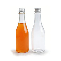 Bouteilles de boisson en PET transparentes de 250 ml, bouteilles en plastique pour jus, directement de l'usine