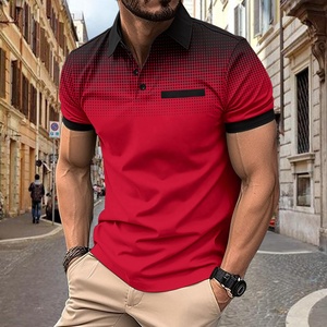Nuovo Arrivo Polo da Golf da Uomo in Poliestere e Cotone Uniforme con Stampa a Sublimazione Personalizzata e Logo Ricamato - Product Image 3