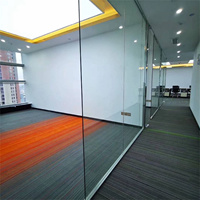 Dalles de moquette commerciales lavables en polypropylène 50x50 à boucles, colorées, pour bureaux et hôtels