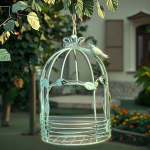 Orman açık dekorasyon süs demir kuş kafesi Park avlu Villa koridor avlu bahçe süsleri için mikro manzara - Product Image 6