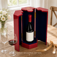 Boîte à vin en MDF laqué piano haute brillance, double porte, coffret rectangulaire, gravure laser personnalisable, emballage haut de gamme pour spiritueux