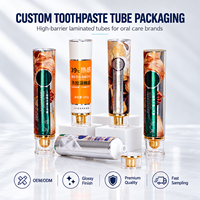 Tube de dentifrice en aluminium et plastique, emballage laminé, bouchon à vis 12,7-35 mm, impression UV, logo personnalisé, contenant pour soins bucco-dentaires