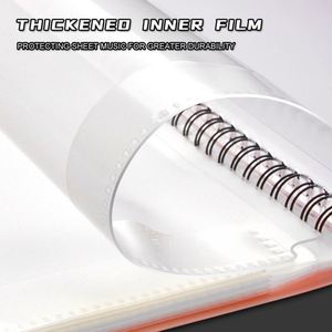 Entrega Rápida, Libro de Datos A4 de Plástico para Negocios, Creativo, Multicapa, 40/60 Páginas, Impresión Serigráfica, para Estudiantes, Profesores, Música, Piano - Product Image 4