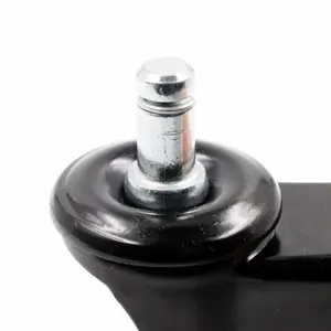 Hot Sale Widely Used Iron 3 Inch PU Stem Type Swivel Office Chair Caster Wheels For Supermarket Cart