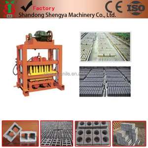 Macchinario per la Produzione di Blocchi e Mattoni in Cemento QTJ4-40 Shengya, Attrezzatura di Qualità Made in China - Product Image 3