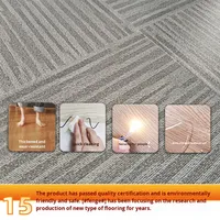 Revêtement de sol auto-ancrable LVT, feuille à fixation directe sans colle, revêtement de sol en PVC commercial haut de gamme.