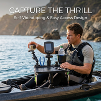 Prêt à expédier : Table multifonctionnelle pour la pêche en mer, la découpe de filets de bateau et la console de kayak, avec support pour accessoires et porte-gobelet