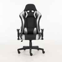 Chaise de bureau inclinable en nylon 350 mm, mousse blanche 22D, confortable, en cuir, pour le gaming