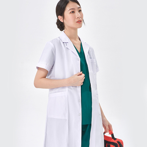 Batas de <span class=keywords><strong>laboratorio</strong></span> blancas para mujeres y hombres, <span class=keywords><strong>bata</strong></span> <span class=keywords><strong>blanca</strong></span> para estudiantes de medicina, <span class=keywords><strong>laboratorio</strong></span> <span class=keywords><strong>escolar</strong></span>, médico, consulta, <span class=keywords><strong>bata</strong></span> profesional - Product Image 2