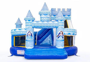 <span class=keywords><strong>Castillo</strong></span> Inflable <span class=keywords><strong>de</strong></span> PVC <span class=keywords><strong>de</strong></span> la Princesa <span class=keywords><strong>Frozen</strong></span>, 5.5m X 5m, Capacidad <span class=keywords><strong>de</strong></span> 100-500KG, para Uso Comercial en Parques Urbanos y Escuelas, en Oferta - Product Image 2