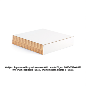 Fami Multiplex Top Covered In Grey <b>Laminate</b> With <b>Laminate</b> Edges 2000x750x40 Mm Plastic Sheet Board Panel - Product Image 3