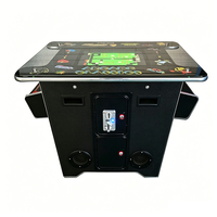 Table d'arcade rétro en métal durable à pièces 60 jeux Machine à cocktail vidéo jeu d'amusement électrique anglais 2 joueurs