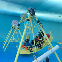 La fête foraine de projet de parc d'attractions non alimentée de nouvelle attraction monte le mini bateau de pirate simple sans puissance