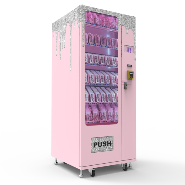 24-hours Business Self-service United States Slim Machine Snacks and Drinks Combo LED Small Vending Machine for Sale
