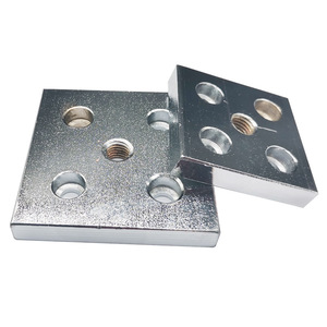 Carbon Steel End Face Connecting Plate For Aluminum Profile Connector With Plating Surface Treatment - Product Image 3