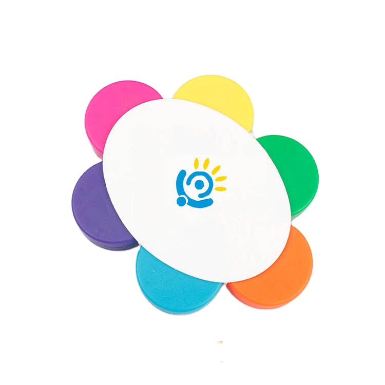 Лидер продаж, рекламные маркеры, пластиковые хайлайтеры, многоцветные, 6 хайлайтеров