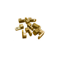 Service de fraisage CNC sur mesure, support en L en alliage de laiton, composants de contact électrique usinés CNC, MOQ 1 pièce, livraison 15-20 jours