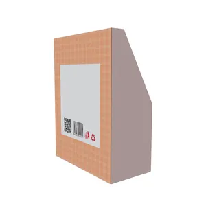 Cajas de pastel de papel Kraft recicladas personalizadas a precio barato para embalaje de magdalenas de pasteles de panadería con ventanas transparentes de plástico/