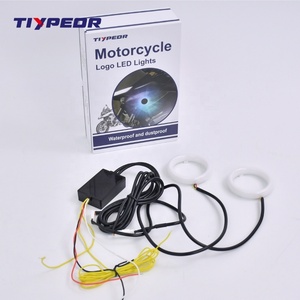 TIYPEORロゴ<span class=keywords><strong>LED</strong></span> 60mm RGBライトサークル（カバーリングライト付き）エンジェルアイズ ホンダロゴ<span class=keywords><strong>LED</strong></span>バックライト BMW F900XRロゴ<span class=keywords><strong>LED</strong></span>用 - Product Image 5