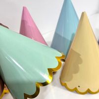 Chapeaux en papier dorés à paillettes pour anniversaire, pour adultes et enfants, pour la décoration de fête, accessoires pour photomaton