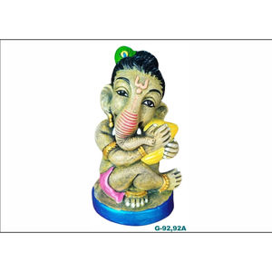 Vase décoratif en argile Art Déco fait main, représentant le dieu Ganesha (design vertical) pour mariage, anniversaire, décoration de la maison - Product Image 2