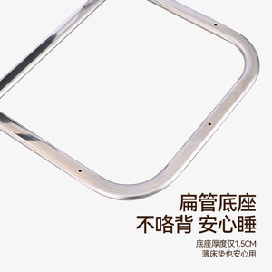 ที่วางแขนข้างเตียงสแตนเลส 56 ซม. ราวจับนิรภัยทนทานสำหรับผู้สูงอายุ - Product Image 4