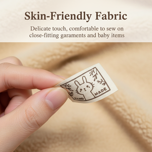 Étiquettes de vêtements de haute qualité, étiquettes de vêtements personnalisées pour les tailles S/M/L et instructions d'entretien - Product Image 3