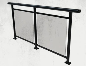 YL METAL Garde-corps en verre de haute qualité pour terrasse, garde-corps en verre noir pour <span class=keywords><strong>extérieur</strong></span> - Product Image 1