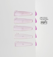Protetores Adesivos Coreanos para Lifting de Cílios Reutilizáveis em 5 Tamanhos, Almofadas de Silicone Super Macias para Lifting de Cílios, Bastões em L para Lifting de Cílios