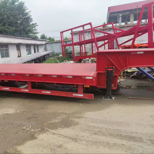 รถพ่วงกึ่งพ่วงไฮดรอลิกแบบ Lowbed Drop Deck Gooseneck สำหรับงานหนัก 1-2 ตัน (1001-2000 กก.) ขนาด 12.5*2.5*1.5 ม. ยี่ห้อ Shandong Fengniao - Product Image 1