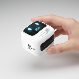 US EU UK Travel PD Fast Charging Laptop Phone Compact Wall <b>Adapter</b> 45w gan ai charger with dual usb-<b>c</b> - Product Image 6