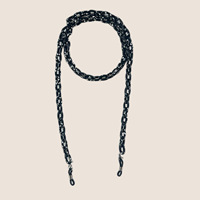 Chaîne d'accessoires pour lunettes unisexe de haute qualité, style punk transfrontalier, en feuille d'acétate et patchwork acétique, avec monture halter, Wenzhou