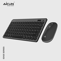 Aikun BT8331X, Combo Inalámbrico Delgado de 5.0 y 2.4 GHz, Ultrafino, Compatible con Windows, Listo para Oficina, Conecta 4 Dispositivos, Fácil Cambio