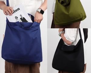 Bolsa de Mano de Lona de Algodón Ecológica Personalizada al por Mayor con Cremallera y Correa para el Hombro para Mujeres y Niñas, para Compras y Regalos - Product Image 2