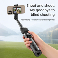 Shoot Stream MagSafe 2,8-Zoll-Vorschaubildschirm Bluetooth-Fernbedienung 15m Dual-Band-Übertragung Selfie-Stick mit Monitor für Selfie-Livestreaming