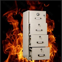 Oriental Safes tahan api lemari laci penggunaan kantor tahan api empat laci mengisi lemari empat laci lemari arsip