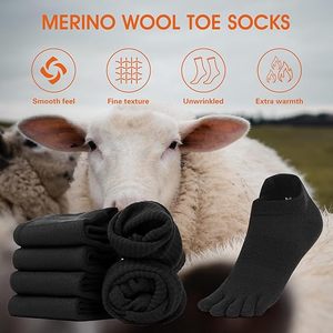 Merino <strong>Wool</strong> Five Toe <strong>Socks</strong> for Men and Women - Product Image 5