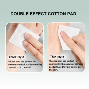 Almohadillas de algodón desechables finas para la aplicación de tóner de eliminación de maquillaje Compresa húmeda Hipoalergénico sin pelusa Ideal para TOP-008 a granel - Product Image 3